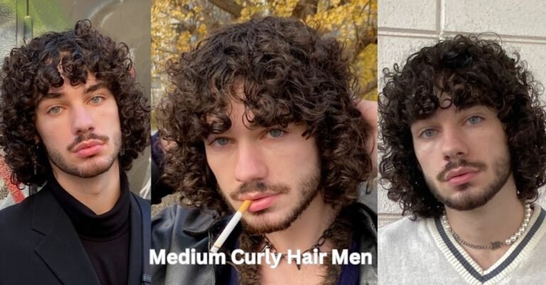 medium curly hair men